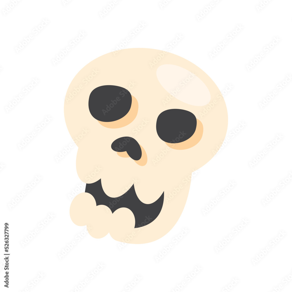 Poster skull head face