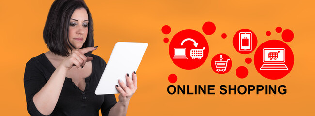 Concept of online shopping