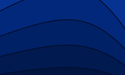 Blue abstract background in the form of a wave. Wavy background design without gradient effect in Blue. Modern illustration for business. vector design