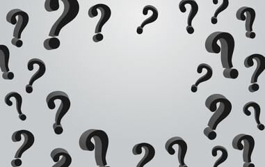 Question mark on white background. vector.