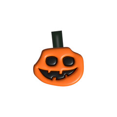 halloween pumpkin isolated on white