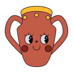 jar cartoon retro character