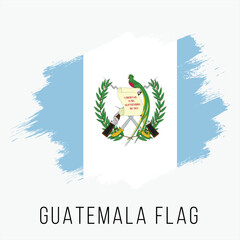 Guatemala Vector Flag. Guatemala Flag for Independence Day. Grunge Guatemala Flag. Guatemala Flag with Grunge Texture. Vector Template.