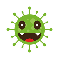 A virus that destroys the body's immunity and causes illness, which is the spread of the virus,Virus.Computer,microbiology concept. Disease germ, pathogen organism, infectious micro virology.