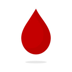Blood drops with different blood types vector illustration  