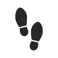 Shoes Footsteps icon vector illustration 