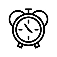 alarm line icon illustration vector graphic