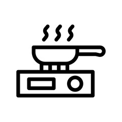 cooking line icon illustration vector graphic