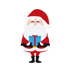 Santa Clauses set for christmas,Collection of Christmas Santa Claus. Merry christmas, Merry christmas santa claus with many gifts and merry christmas snowy.vector illustration and icon