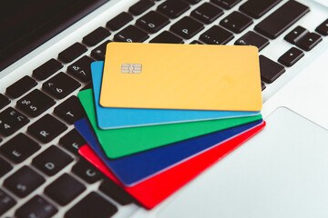 Credit card payment. Online payment online store with Credit card. online shopping