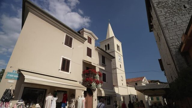 St. George's Church and the town of Lovran, Lovran, Eastern Istria