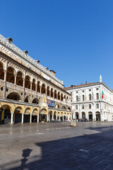 Padova Palazzo della Ragione at Piazza delle Erbe travel traveling portrait format holidays vacation town in Italy