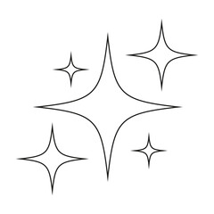 Sparkling black and white symbol vector A set of original sparkling starter icons, a shiny shine, light effect stars,shiny flash,decoration twinkle,Glowing light effect  and bursts collection Vector