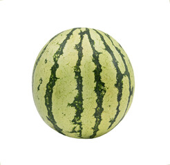 Ripe and sweet Watermelon isolated on white background.