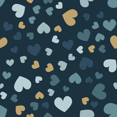 simple seamless pattern with hearts