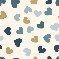 simple seamless pattern with hearts