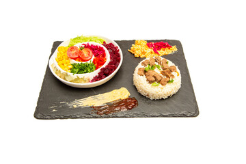 Roasted steak with green asparagus and bulgur pilaf stock photo
Asparagus, Barbecue - Meal, Barbecue Grill, Beef, Blood