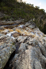 waterfall in the mountains