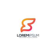 logo s gradient colorful modern