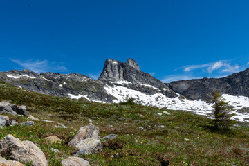 Obraz premium mountain with snow in the alpine