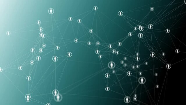 collegamenti tra persone, network, persone, social network	
