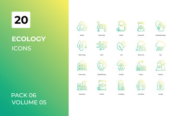 Ecology icons collection. Set contains such Icons as bio, biodegradable, earth, more 