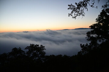 sunrise over the lake