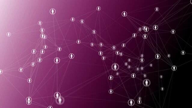 collegamenti tra persone, network, persone, social network	
