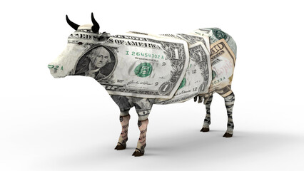 3D rendering - One dollar cash cow