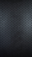 Stylized black brick wall texture vertical.