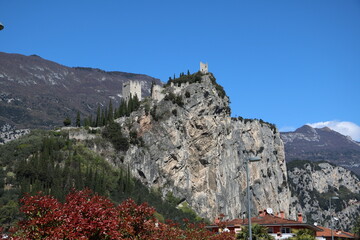 Fototapeta na wymiar Holidays in the Sarca Valley, Northern Italy