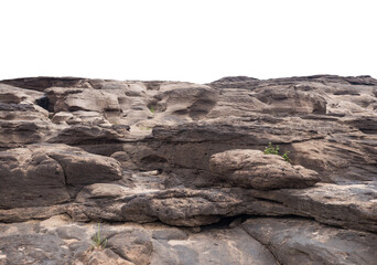 Rock isolated transparency background..