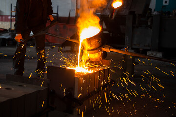 Molten steel flow, spark burst, casting moment stock photo
Aluminum, Aluminum Mill, Pouring, Cast...