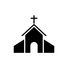 church icon flat style trendy stylist simple