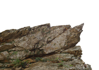 Rock isolated transparency background.