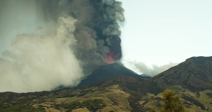 Violent summit volcanic activity