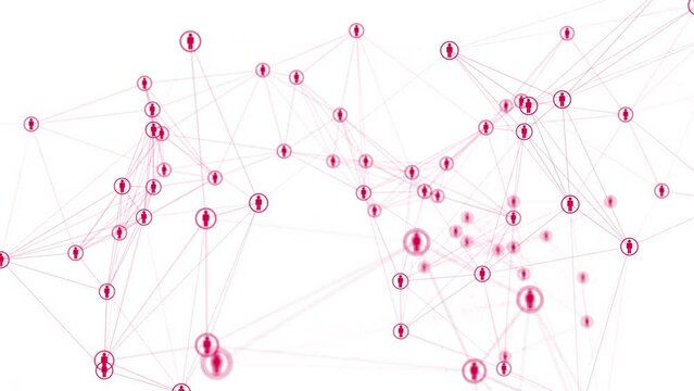 collegamenti tra persone, network, persone, social network	
