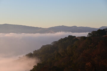 sunrise over the mountains