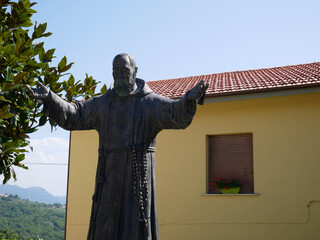 Statue of Padre Pio of Pietrelcina - Italy
