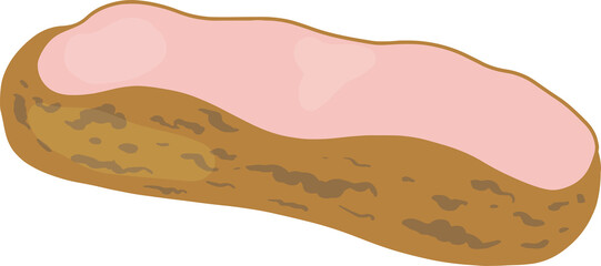 eclairs with raspberry cream