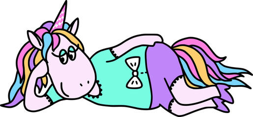 funny cartoon  unicorn
