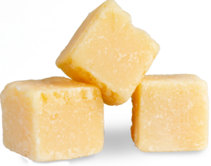 Parmesan grana padano cheese cubes png.