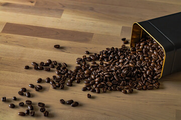 coffee beans on a table