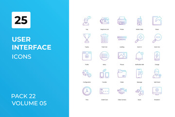 User Interface icons collection. Set contains such Icons as android, app icons set, designer icons, more 
