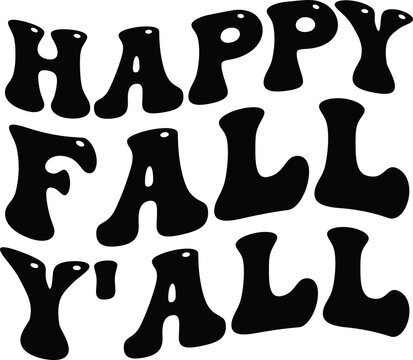 Happy fall yall SVG Design.