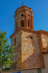 Fototapeta na wymiar Iglesia parroquial de San Sebastián (S.XVIII). El Campillo. Teruel. Aragón. España