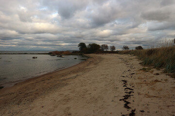 The Baltic Sea coast in autumn