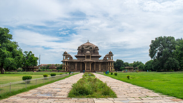 Surrounded by gardens, the Tomb of Tansen and Mohammad Ghaus is of typical Mughal architectural style in Gwalior