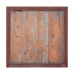 background image: old vintage wooden planks in a rusted iron frame
