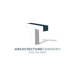  Construction logo design with letter t